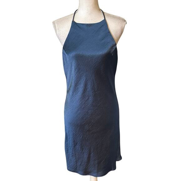 Hello Molly Dresses & Skirts - NEW Hello Molly US Size 8 Blue Mini Dress Low Drape Back Backless Blue